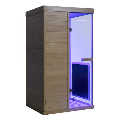Mini Infrared Sauna – Canadian Hemlock | Compact Indoor Home Sauna