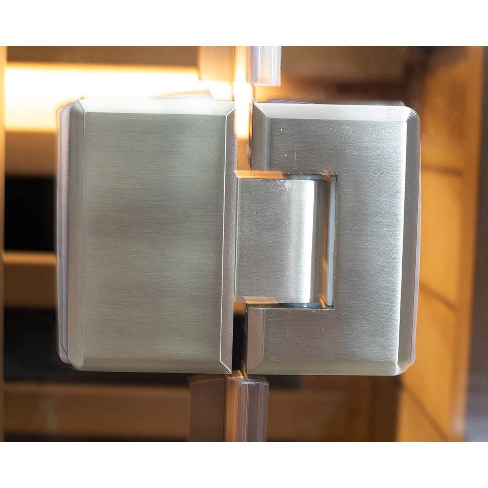 1-Person Full-Glass Infrared Sauna – Red Cedar | Low-EMF Luxury Indoor Spa