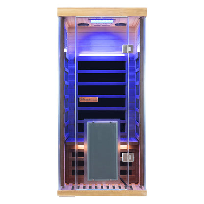 Mini Infrared Sauna – Red Cedar | Low-EMF Indoor Home Sauna