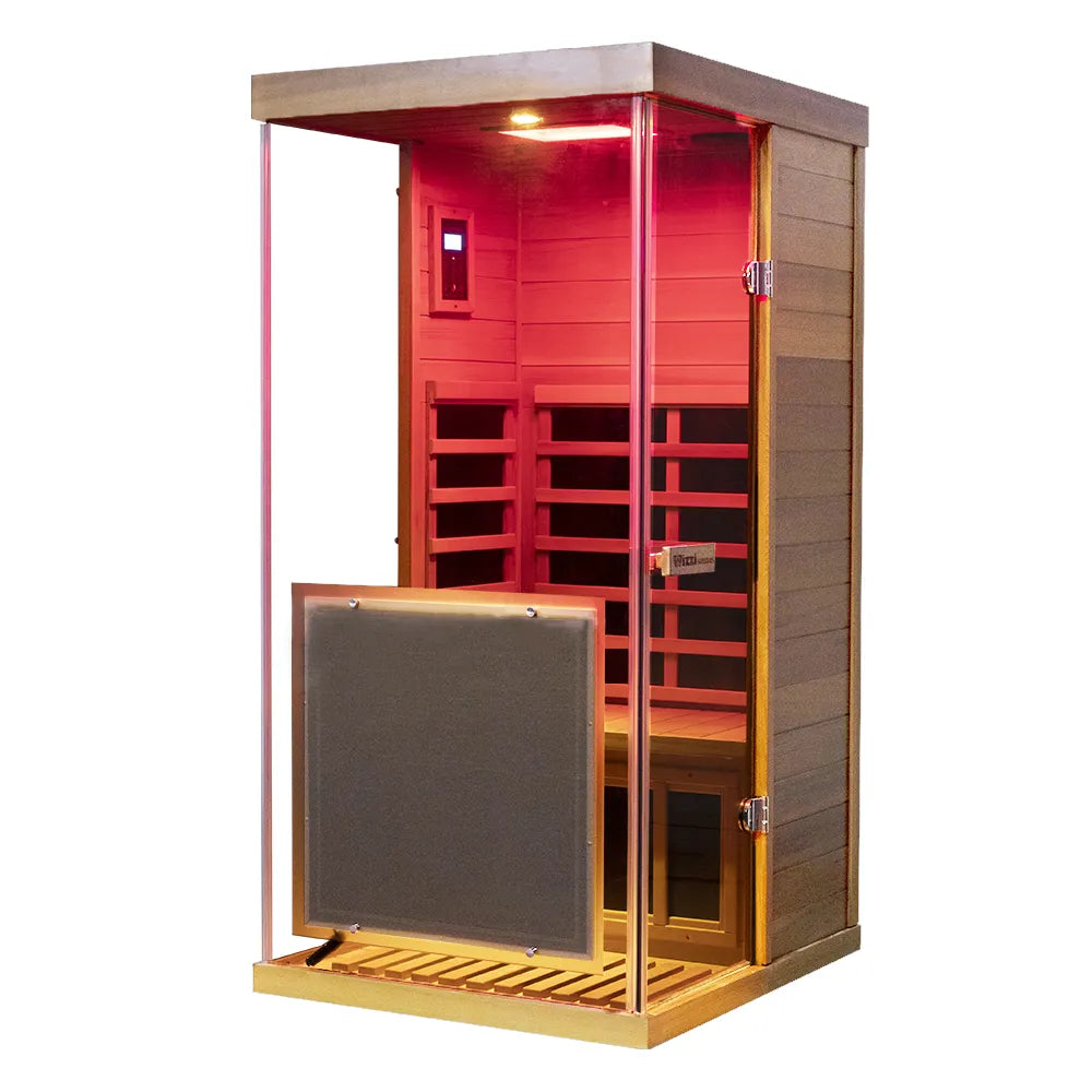 Mini Infrared Sauna – Red Cedar | Low-EMF Indoor Home Sauna