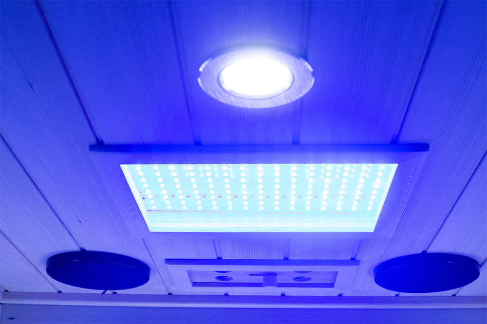 1-Person Full-Glass Infrared Sauna – Hemlock Wood | Low-EMF Indoor Spa