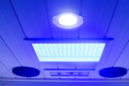 1-Person Full-Glass Infrared Sauna – Hemlock Wood | Low-EMF Indoor Spa