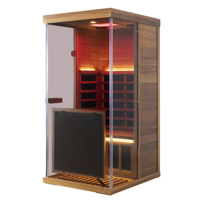 Mini Infrared Sauna – Red Cedar | Low-EMF Indoor Home Sauna