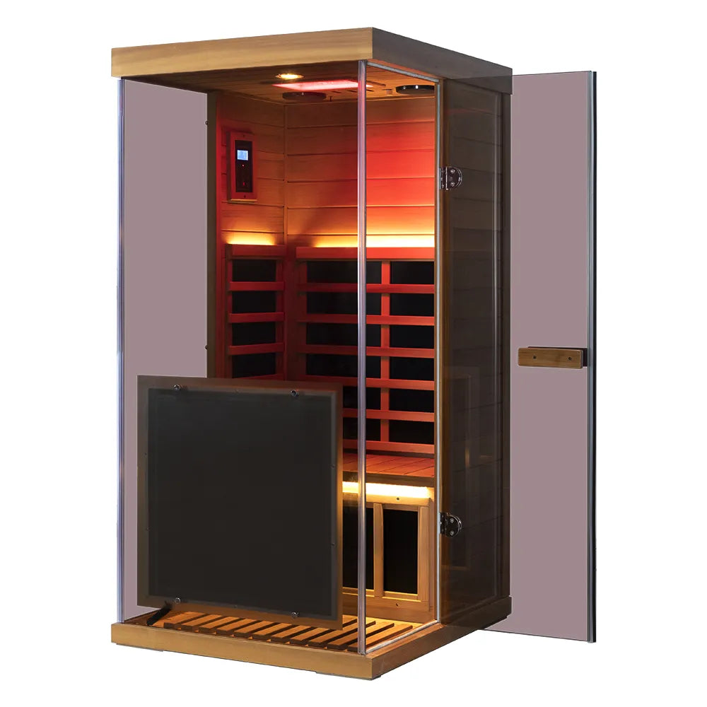 Mini Infrared Sauna – Red Cedar | Low-EMF Indoor Home Sauna