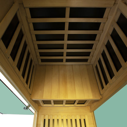 Mini Infrared Sauna – Canadian Hemlock | Compact Indoor Home Sauna