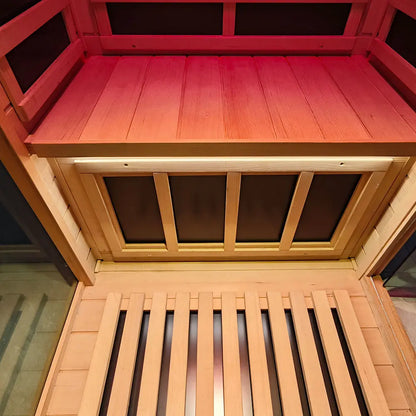 Mini Infrared Sauna – Canadian Hemlock | Compact Indoor Home Sauna