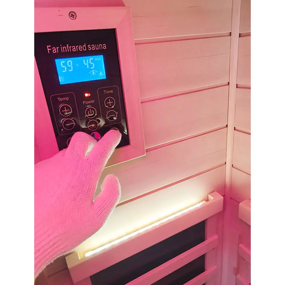 Mini Infrared Sauna – Canadian Hemlock | Compact Indoor Home Sauna