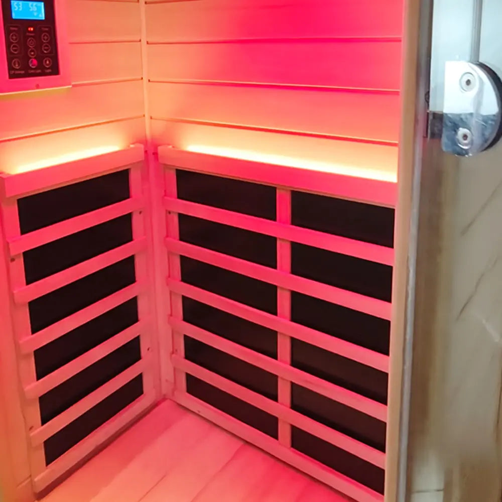 Mini Infrared Sauna – Canadian Hemlock | Compact Indoor Home Sauna