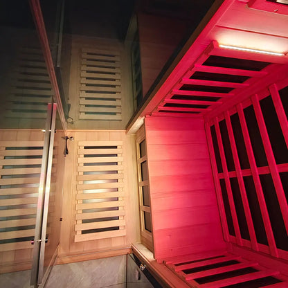 Mini Infrared Sauna – Canadian Hemlock | Compact Indoor Home Sauna