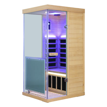 Mini Infrared Sauna – Canadian Hemlock | Compact Indoor Home Sauna