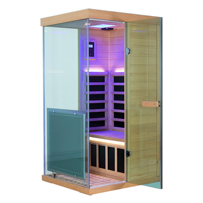 Mini Infrared Sauna – Canadian Hemlock | Compact Indoor Home Sauna